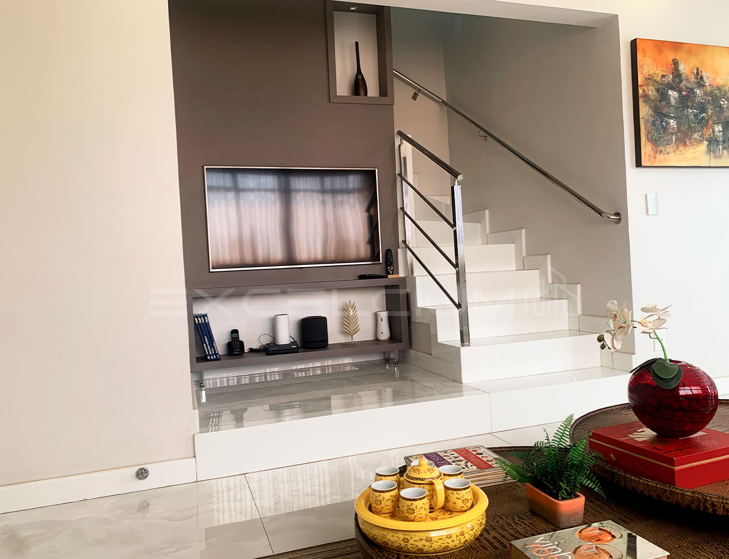 Sala com escada